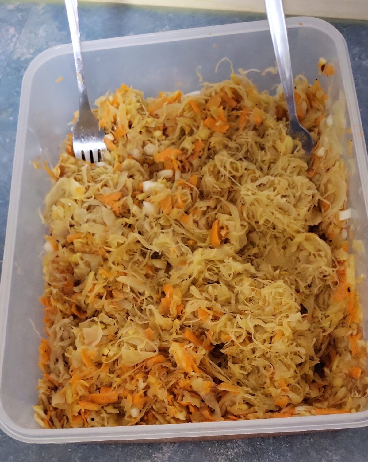Einfacher Sauerkrautsalat